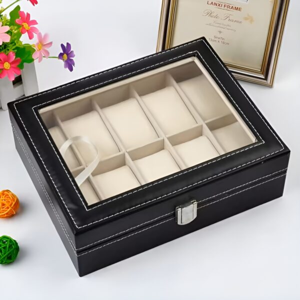 PU Leather Watch Box-10 Slots - Image 5