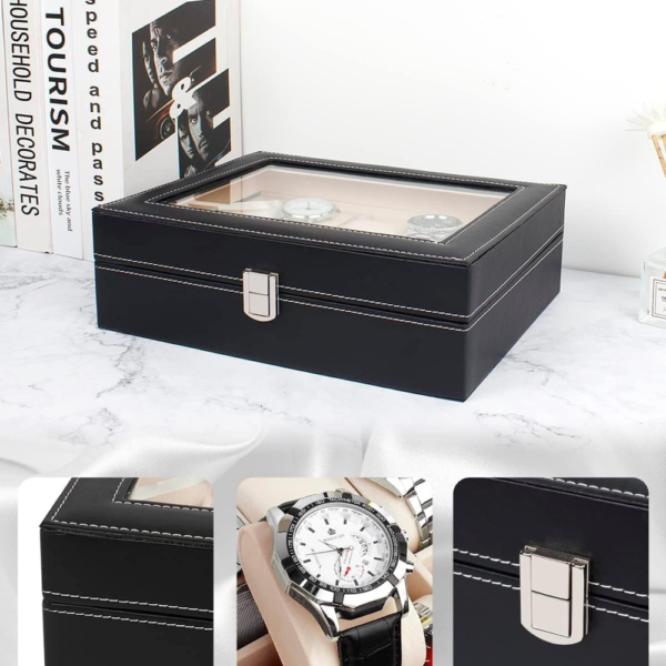 PU Leather Watch Box-10 Slots - Image 4