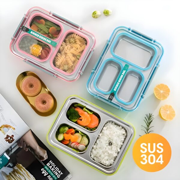 Stainless Steel Lunch Box | 1200 ML | Pack of 1 - Image 3