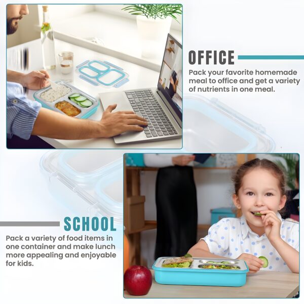 Stainless Steel Lunch Box | 1200 ML | Pack of 1 - Image 4