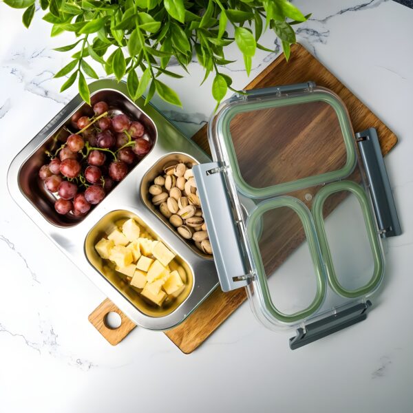 Stainless Steel Lunch Box | 1200 ML | Pack of 1 - Image 5