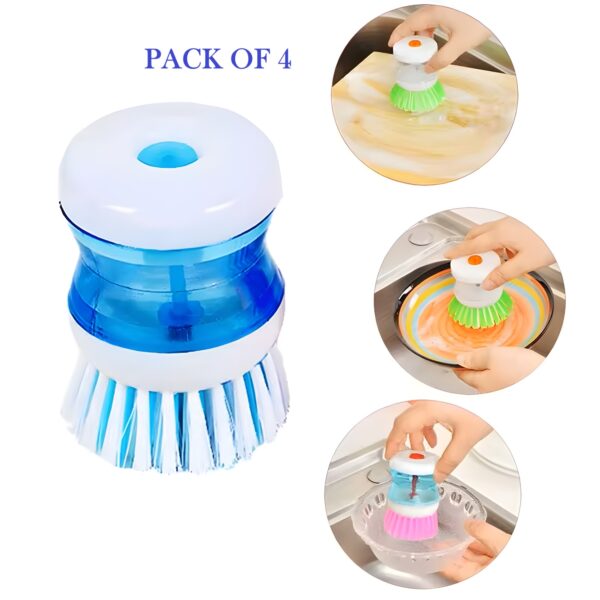 Liquid-Filled Dish Cleaning Brush | Pack of 4