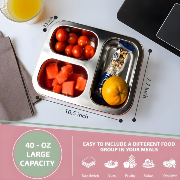 Stainless Steel Lunch Box | 1200 ML | Pack of 1 - Image 13