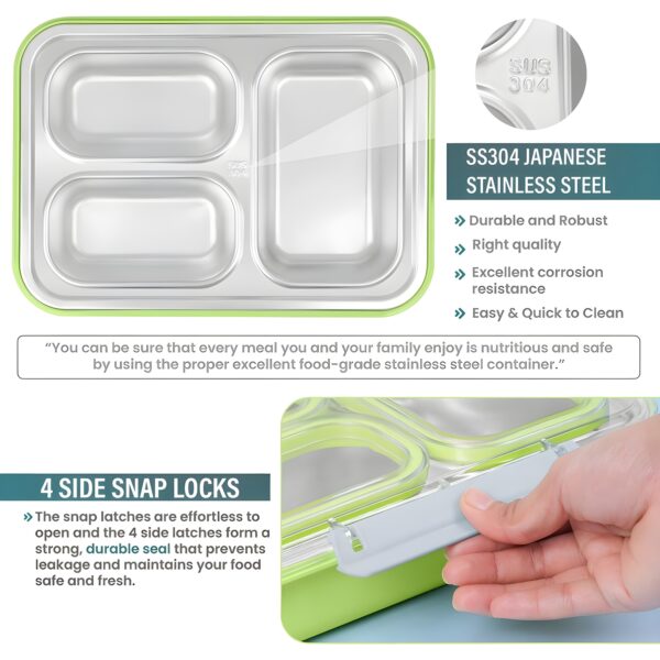 Stainless Steel Lunch Box | 1200 ML | Pack of 1 - Image 15