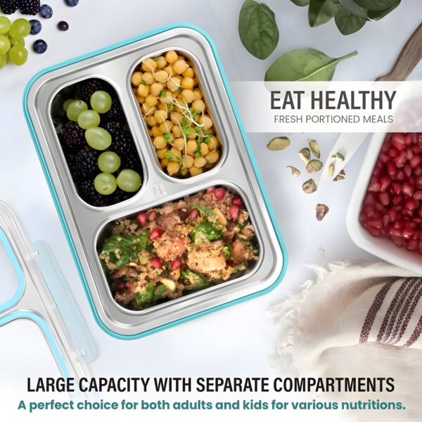 Stainless Steel Lunch Box | 1200 ML | Pack of 1 - Image 7
