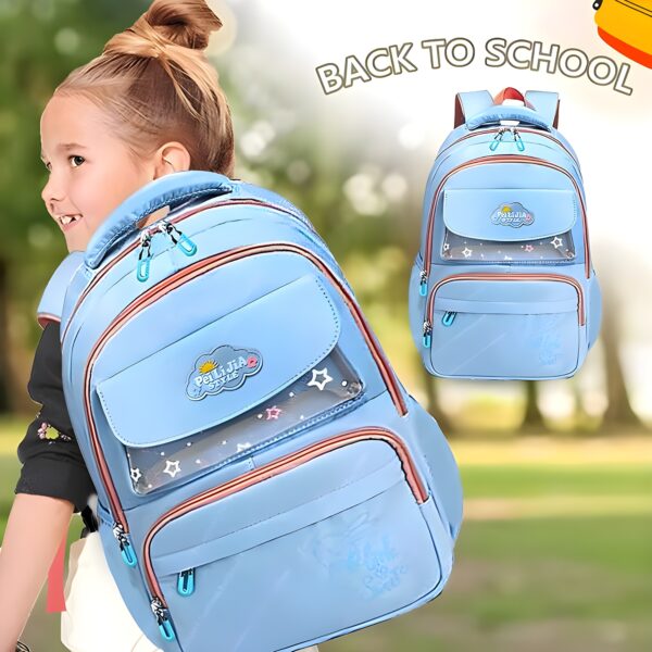 Backpack for School-College-Laptop-Office-46cm-Color Blue - Image 5