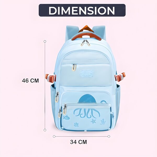 Backpack for School-College-Laptop-Office-46cm-Color Blue - Image 2