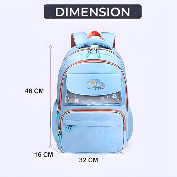 Backpack for School-College-Laptop-Office-46cm-Color Blue - Image 2