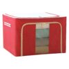 66L Storage Boxes for Clothes with Zip - Red