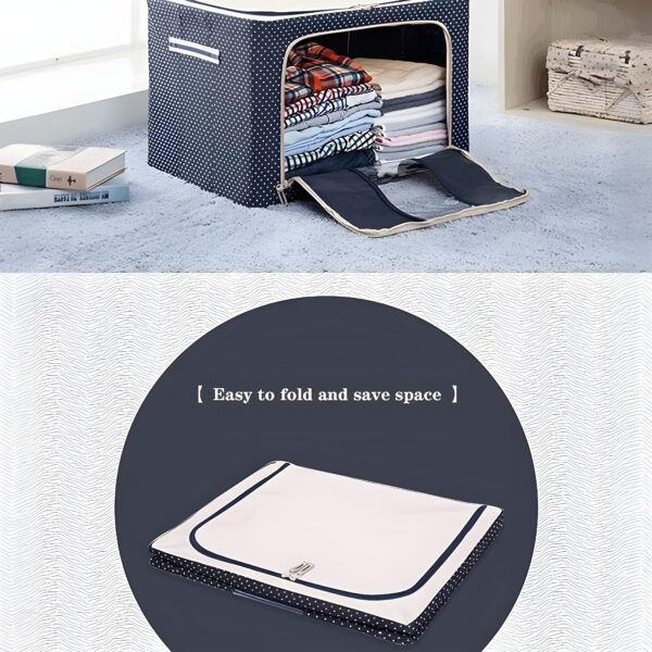 66L Storage Boxes for Clothes with Zip - Image 3